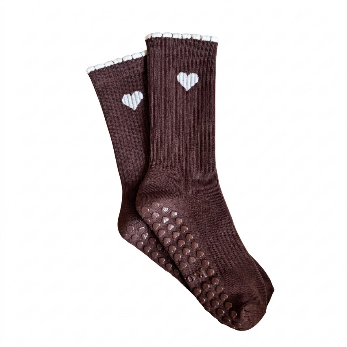 KORRHAUS Chocolate Heart Pilates Gripsokken