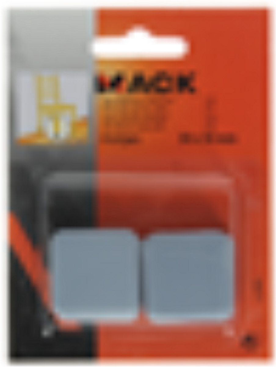Mack Super Glijpastille 30 x 30 mm Grijs – Zelfklevende Meubelglijders – 4 Stuks