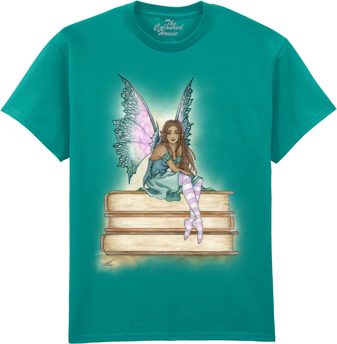 Green Bookworm The Coloured House T-shirt 3XL