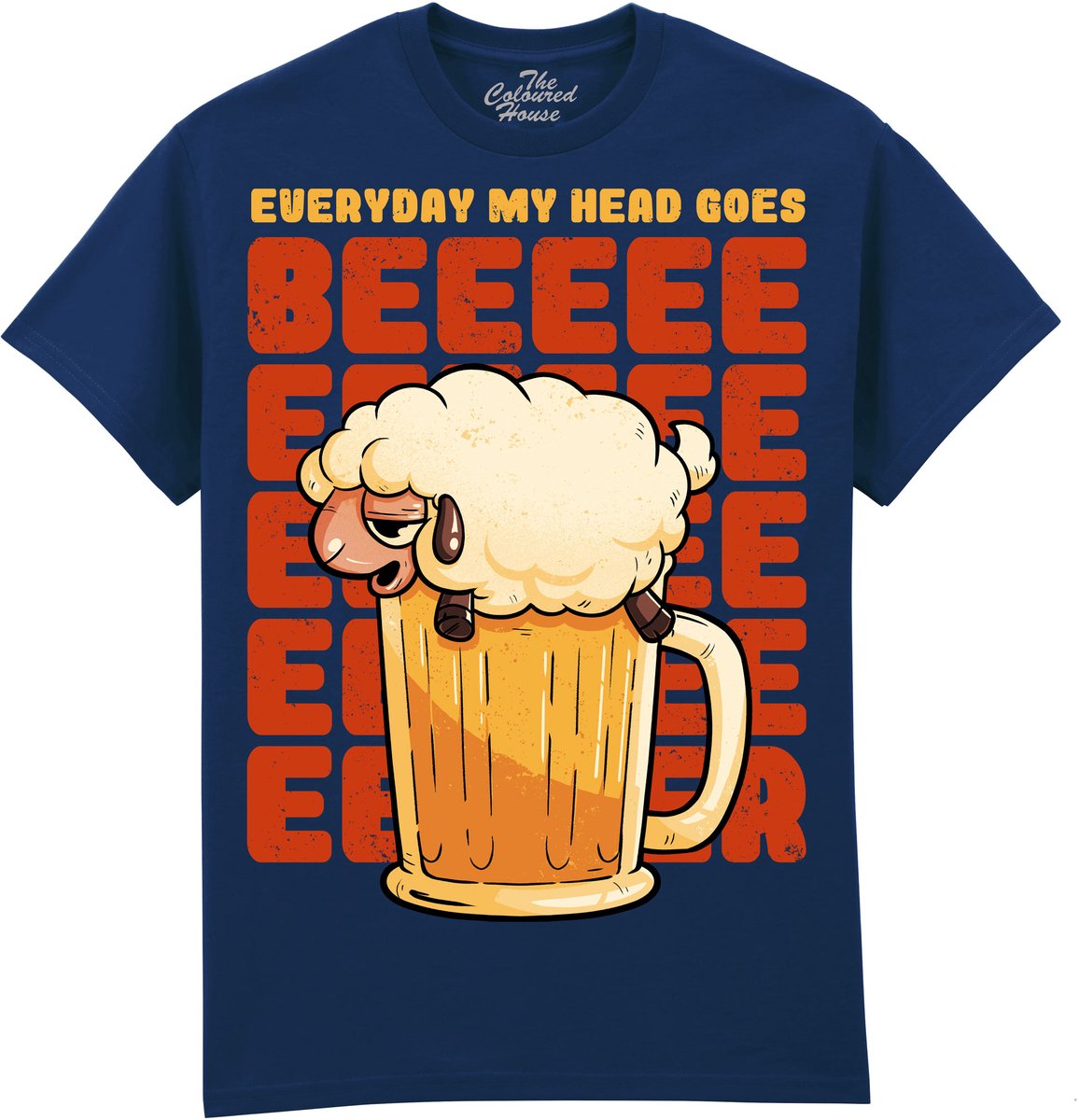 Bier Schaap Beer Sheep The Coloured House T-shirt XXL