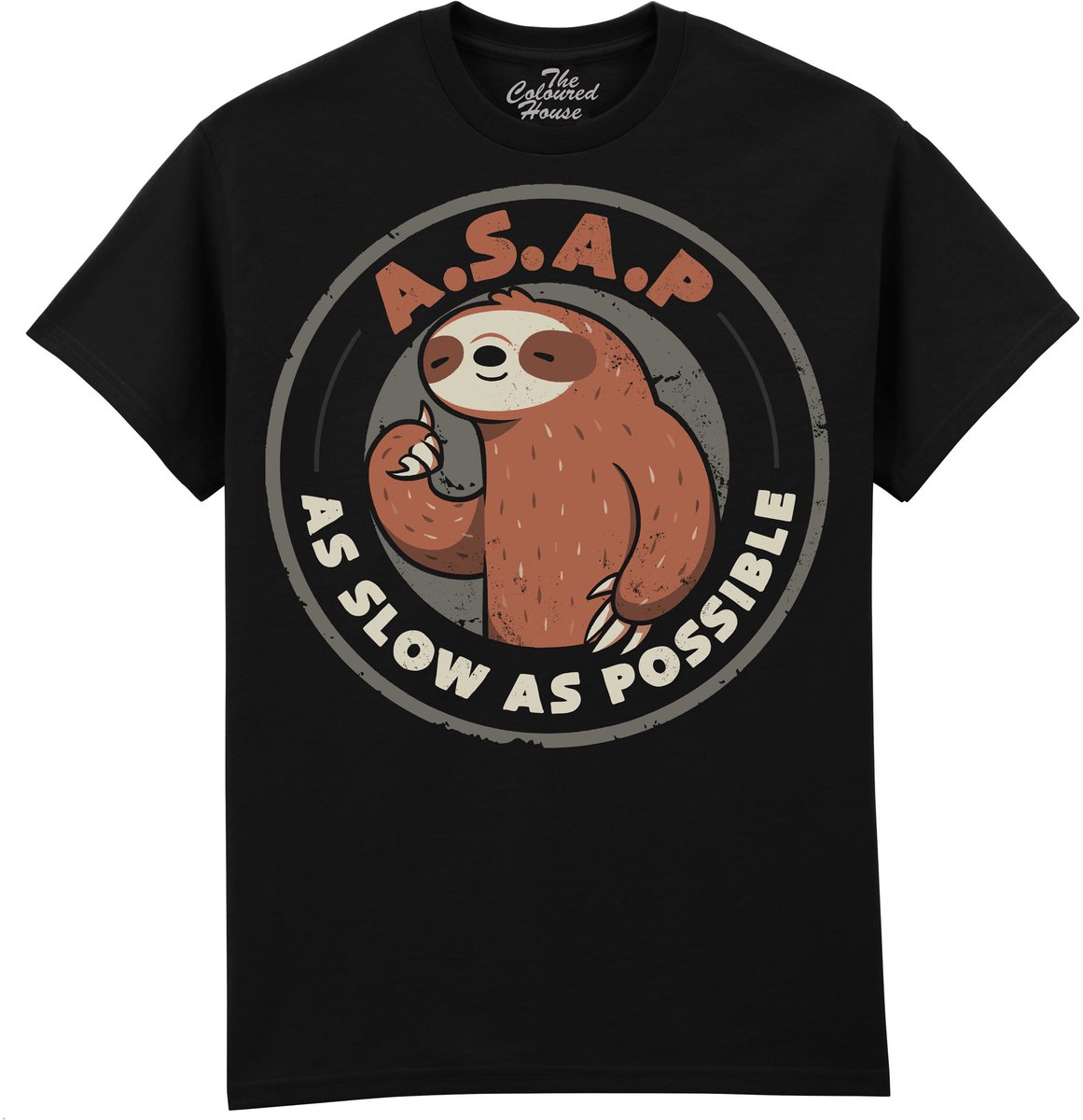 Luiaard As Slow As Possible The Coloured House T-shirt 4XL