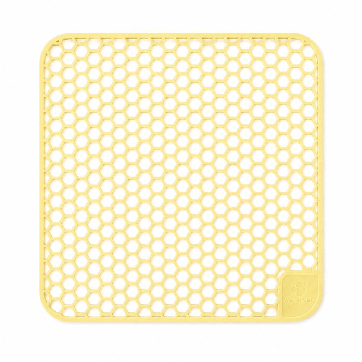 Waterval Gootsteenmat - Siliconen - Goud - 34,5 x 34,5 cm - Vierkant