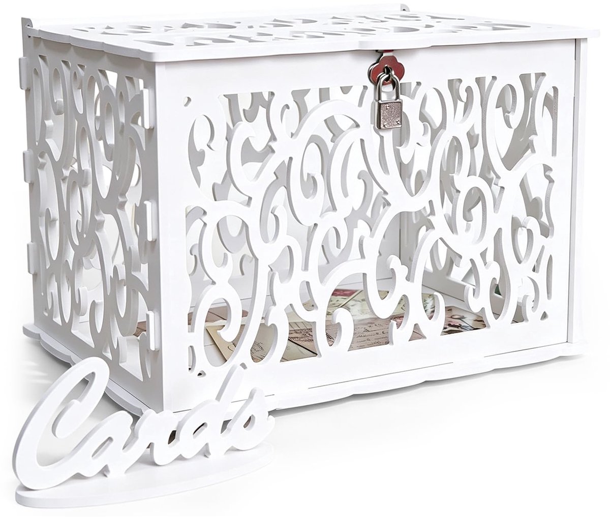 Solidchoice - Elegante Kaartdoos voor Bruiloft met Slot en Gleuf