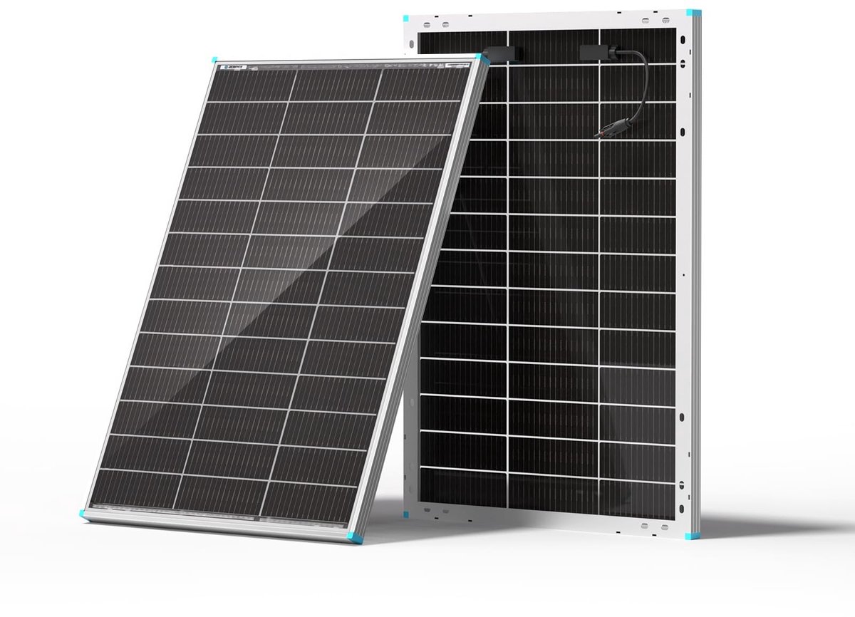 Solidchoice - 100W N-Type Dubbelzijdig Zonnepaneel met Hoge Efficiëntie voor Diverse Toepassingen
