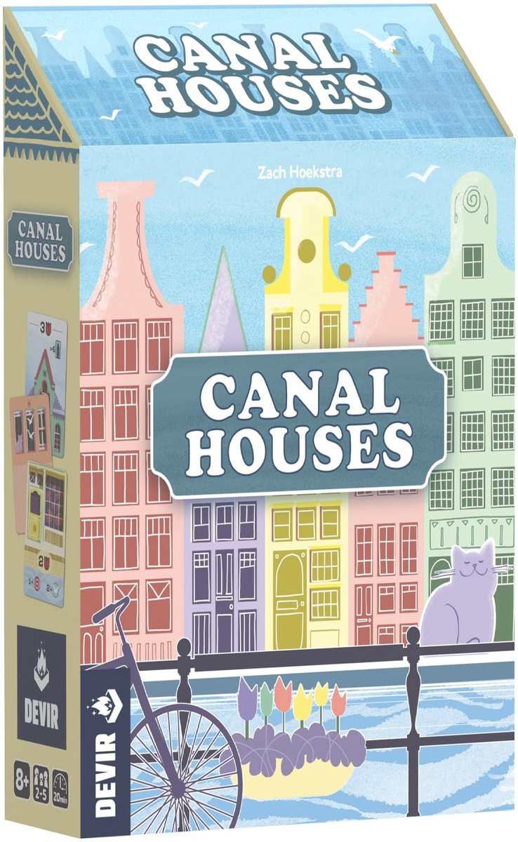 Solidchoice - Canal Houses Bordspel voor 2-5 Spelers in Amsterdam Thema