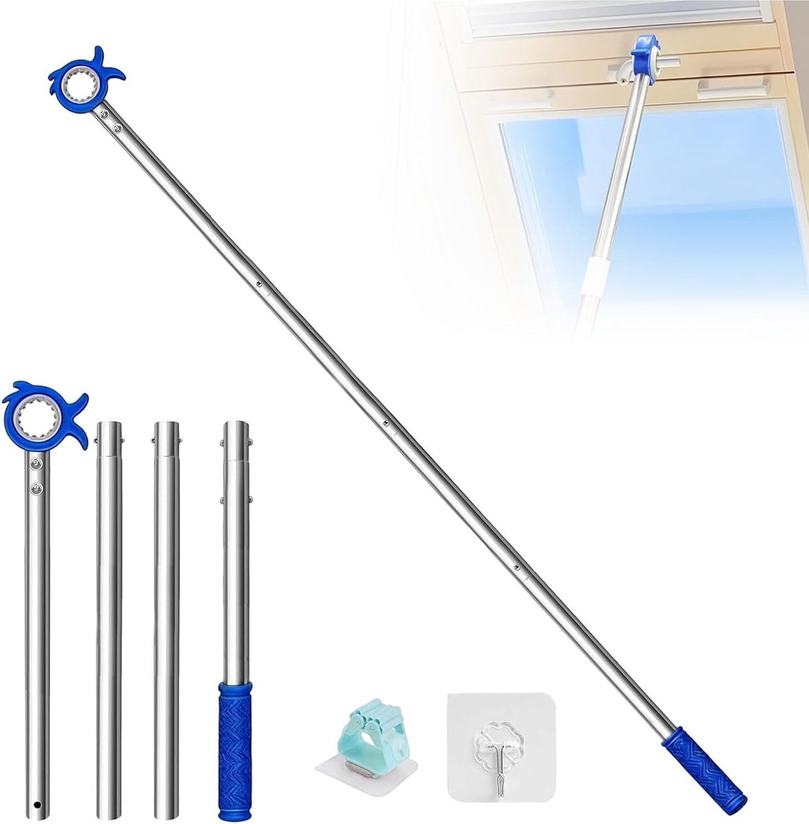 Solidchoice - Raamgreep Verlenging voor Dakramen 152cm