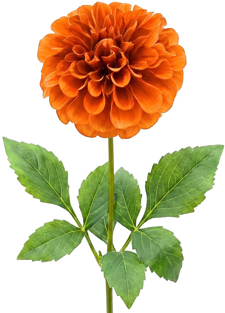 Clayre & Eef Kunstbloem Oranje Kunststof