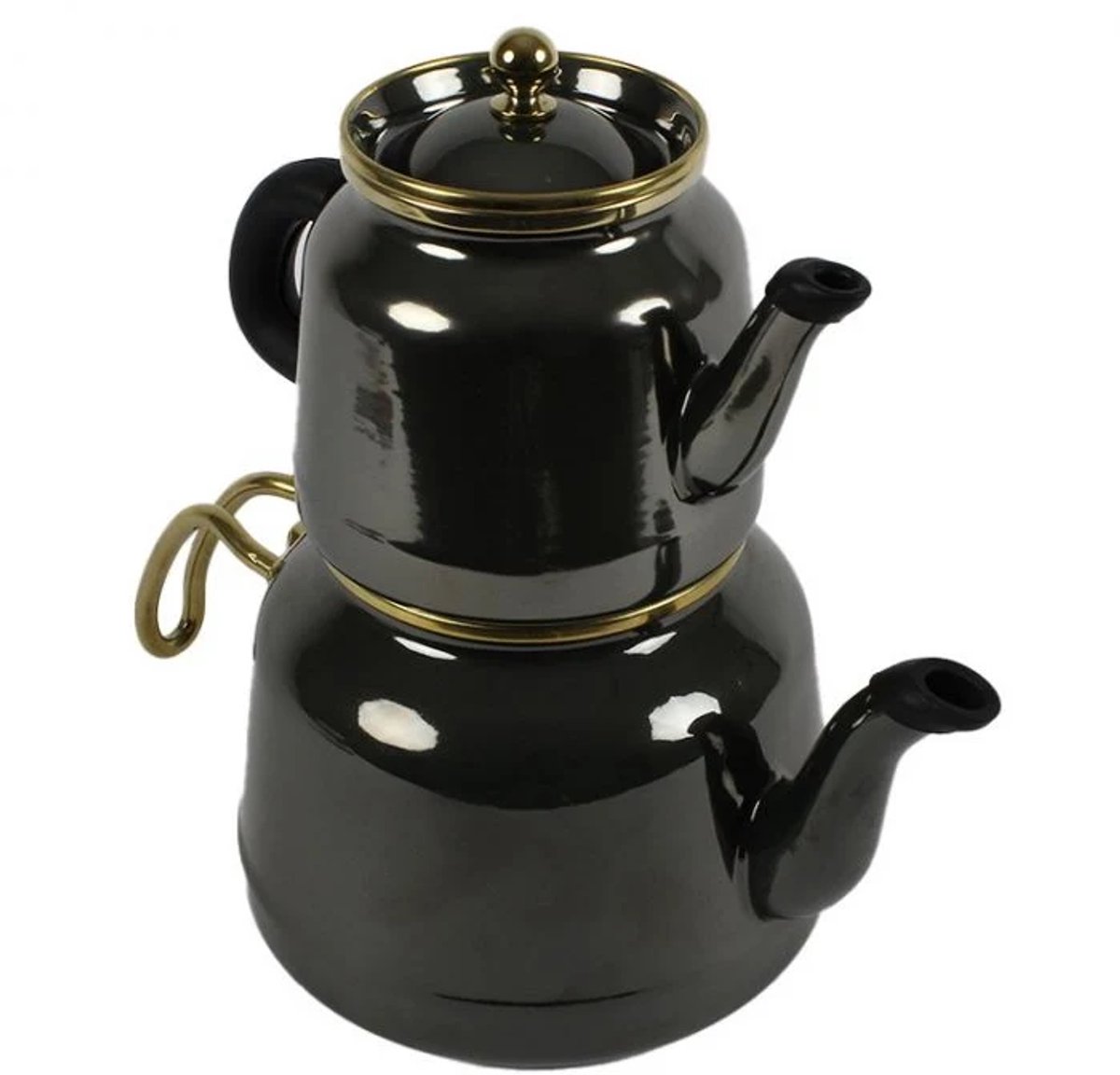 Ferveo Dawa Theepot Set - 1,0L / 2,5L - Zwart/Goud