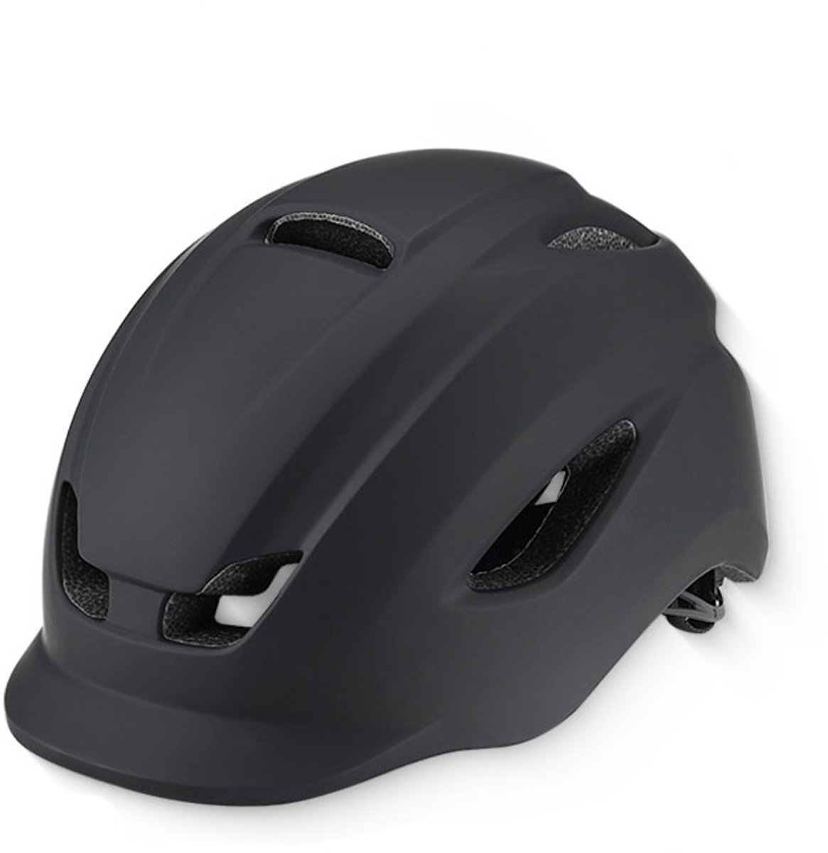 Fietshelm – Motorhelm – Fietshelm voor volwassenen – UV-bescherming – Verstelbaar – Hoofdomtrek 58–61 cm – Unisex – Geschikt voor mountainbiken en wielrennen – Zwart