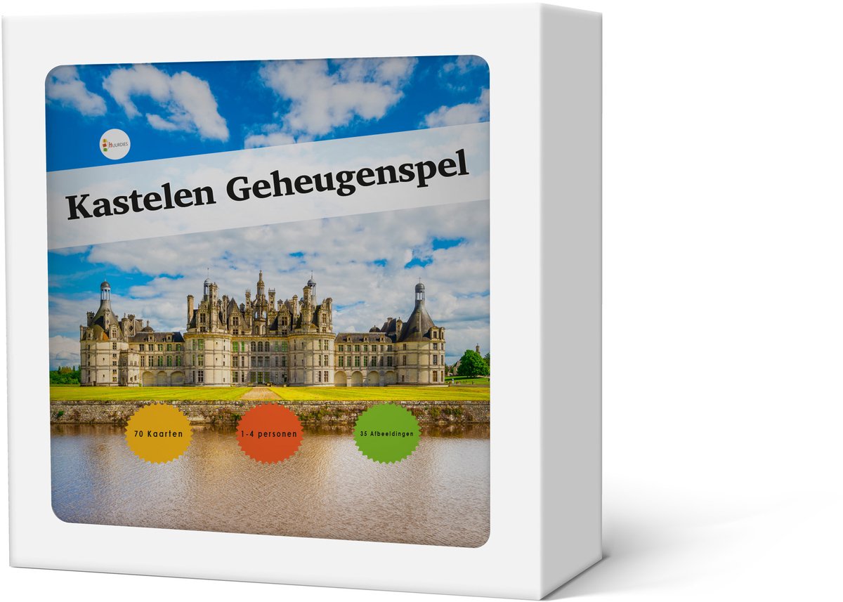Geheugenspel Kastelen - Kaartspel 70 kaarten - gedrukt op karton