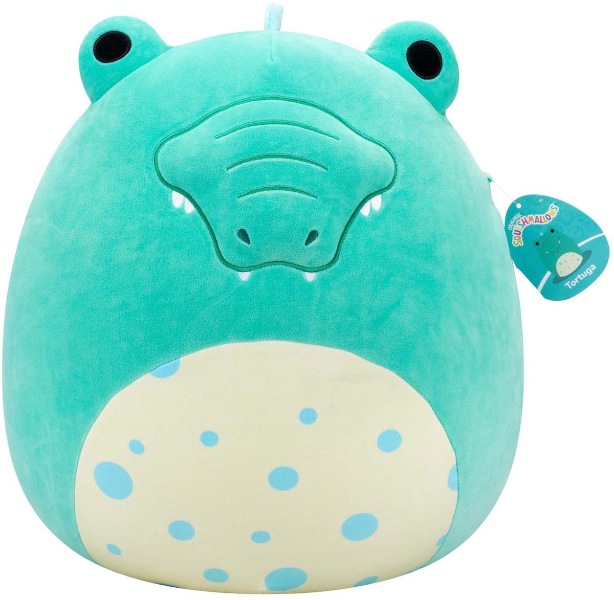 Squishmallows - Tortuga - Teal Alligator W/Spotted Belly - 40cm pluche — afbeelding 6