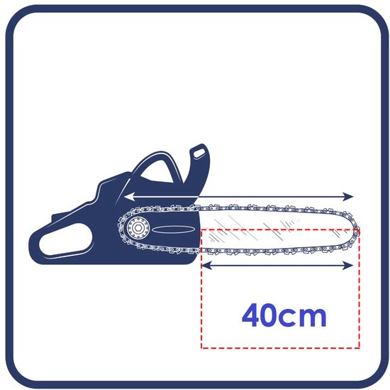 Kettingzaagketting met 4 schakels - 40 cm - 1,3 mm dikte - 56 aandrijfschakels - voor een steek van 3/8 inch — afbeelding 3