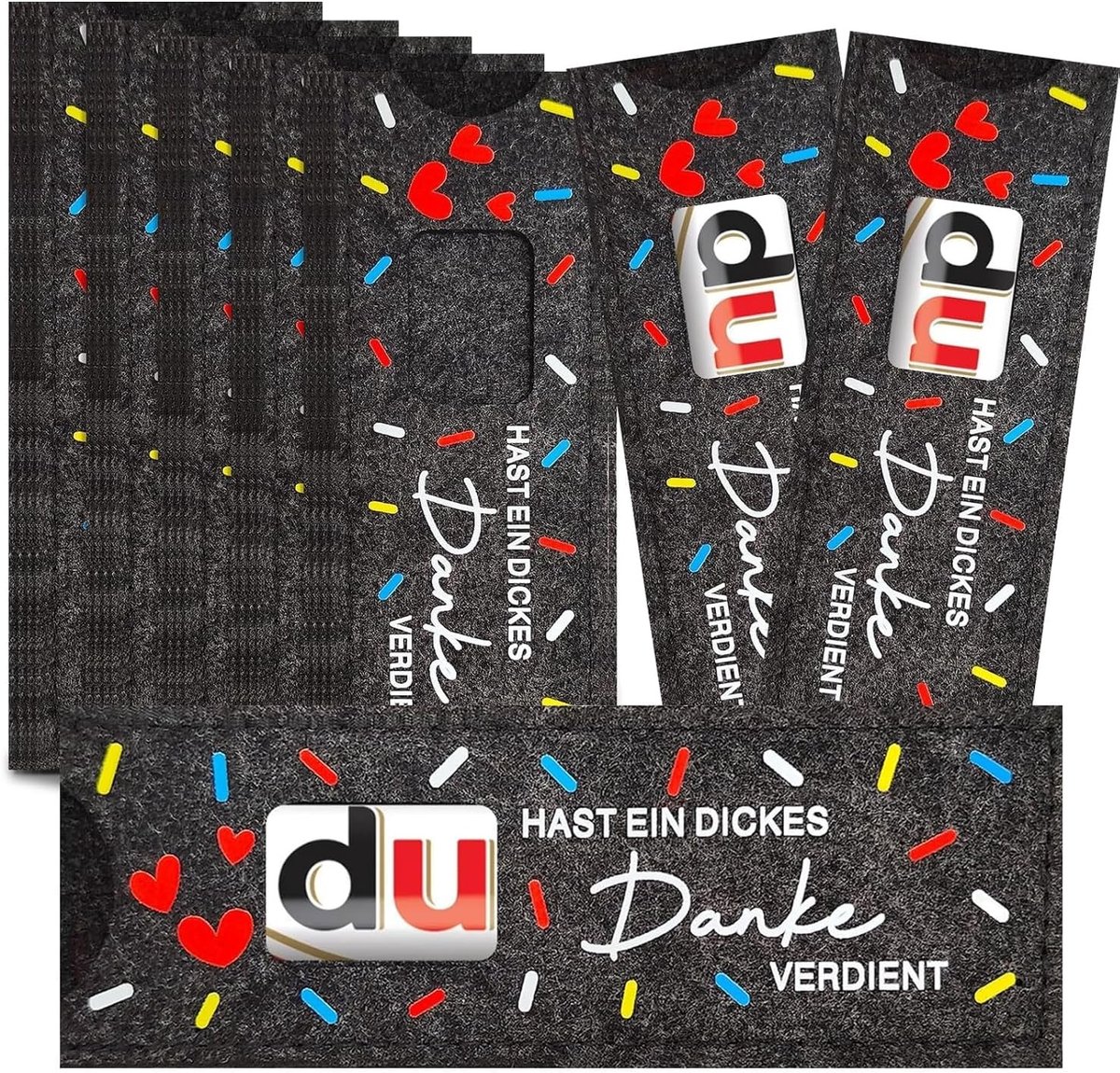 Cadeauverpakking voor Chocoladereep - Vilten - Voor Collega's, Klasgenoten en Leraren - Bedankje zonder Chocolade
