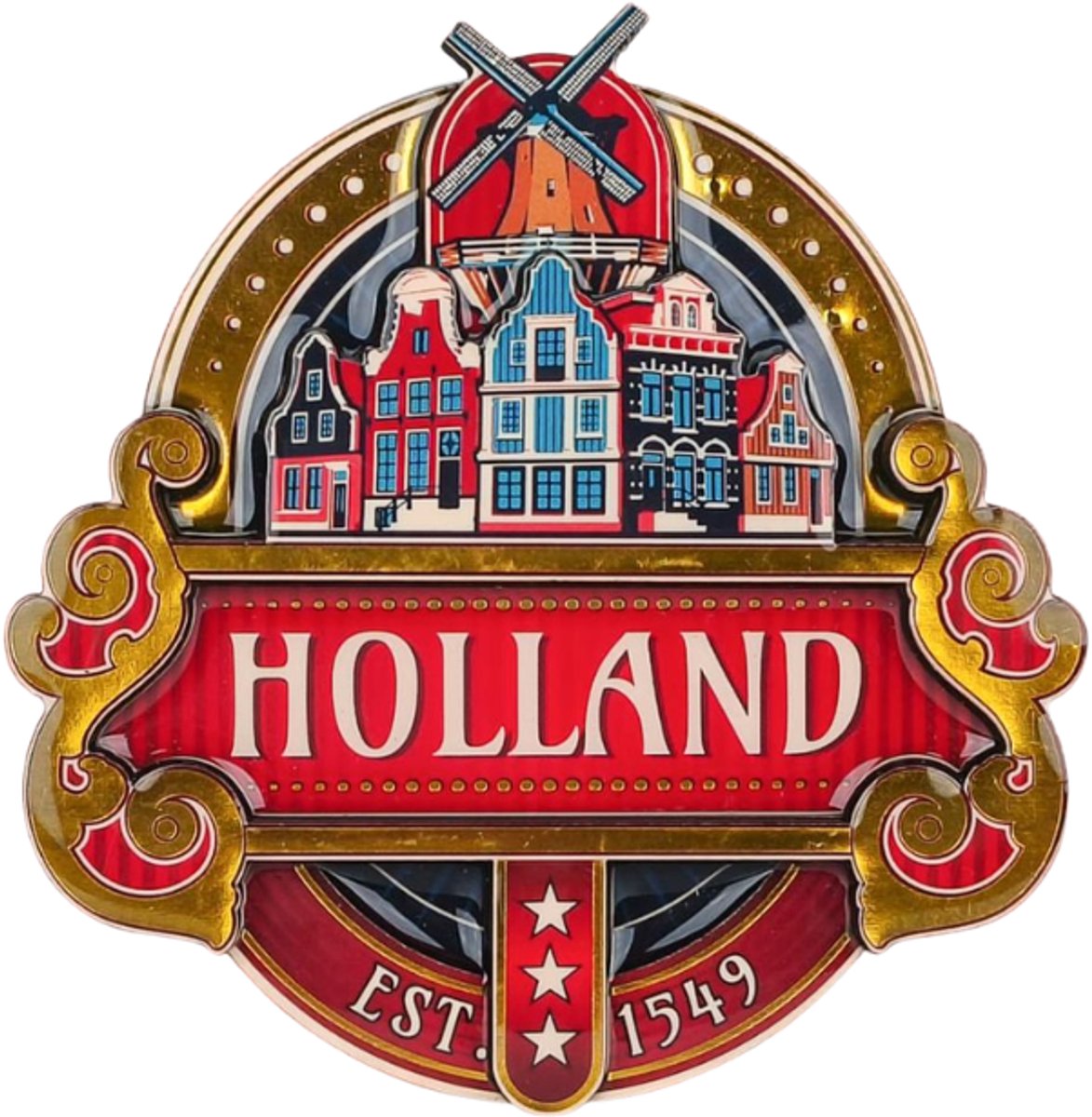 Koelkastmagneet - Magneet Holland MDF - Brewery - Holland Souvenir