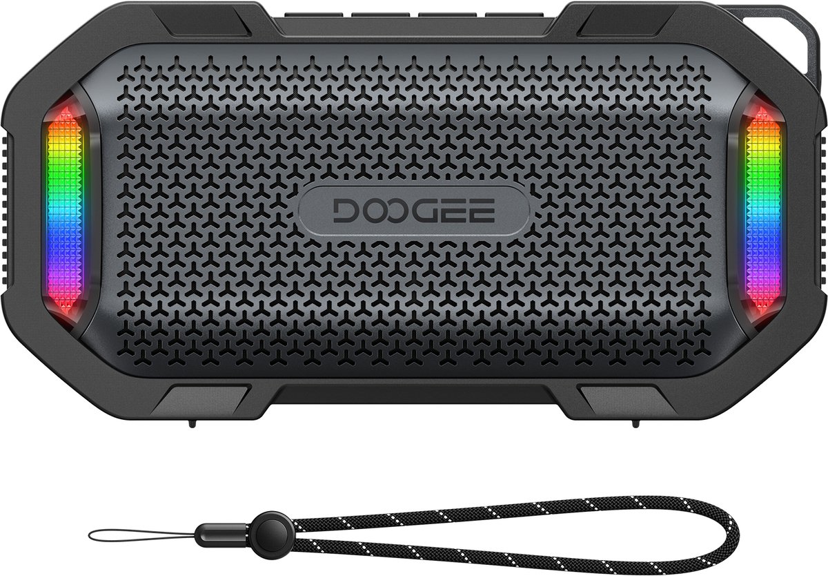 DOOGEE Mag Grip - Bluetooth Speaker - Magneet Draadloze Bluetooth Speaker - IP67 Waterdicht & Drijfvermogen - Zwart