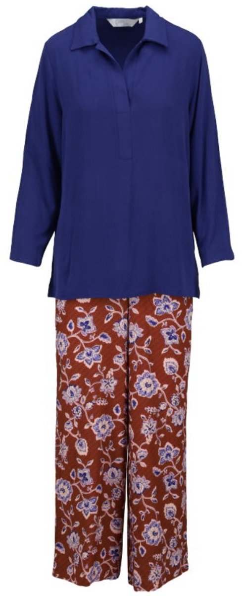 Ringella Lounge dames lounge set royalblauw Ringella - Blauw - Maat - 40