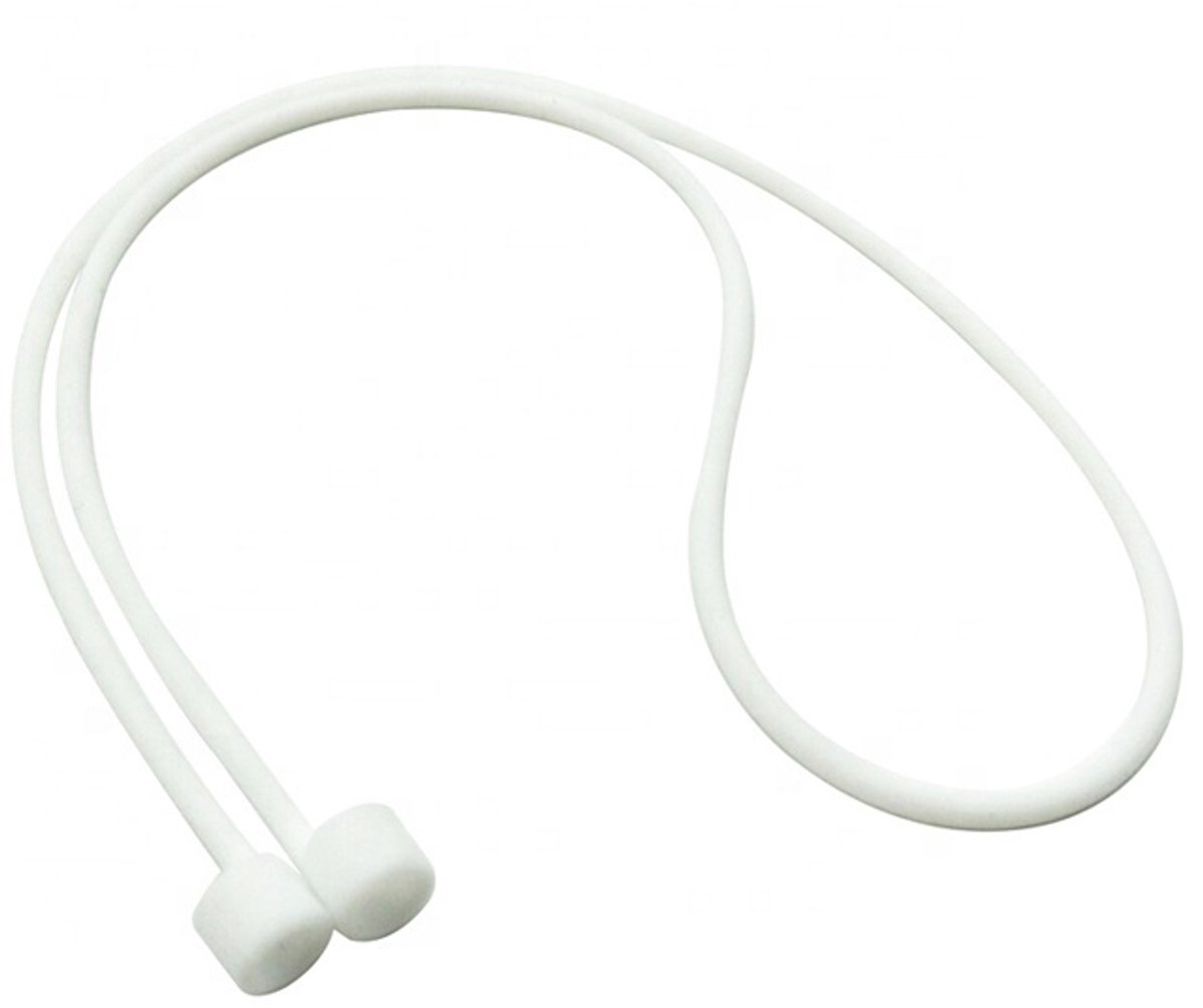 Go Go Gadget - Anti-verlies koord - Anti lost strap - Geschikt voor Apple Airpods - Siliconen - 70cm - 1 stuk - Wit