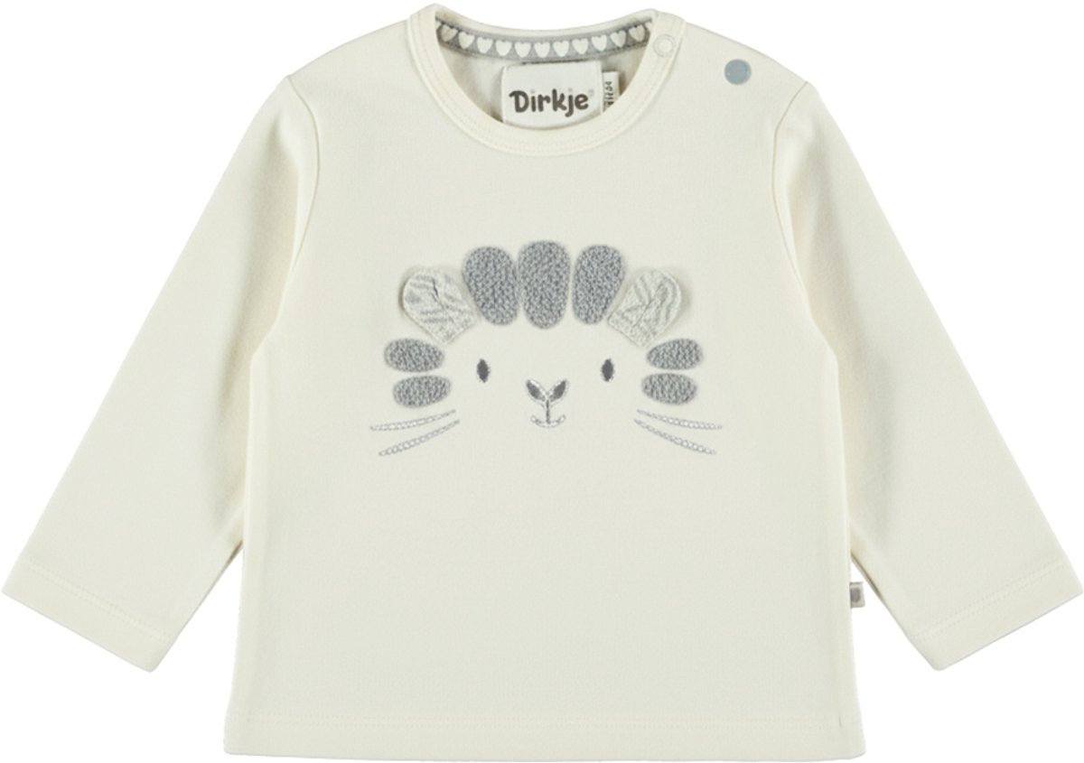 Dirkje Meisjes Longsleeve - Antique white