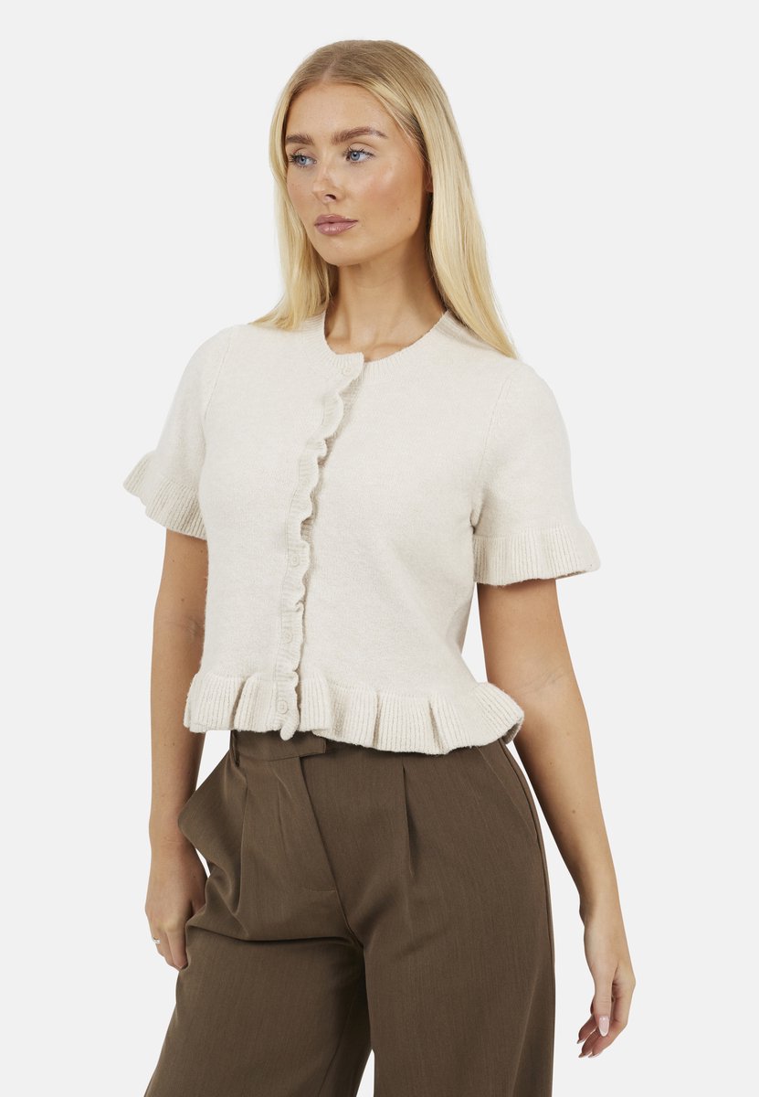 Brave Soul - Vest - Polyester - Vrouwen - Maat L - beige