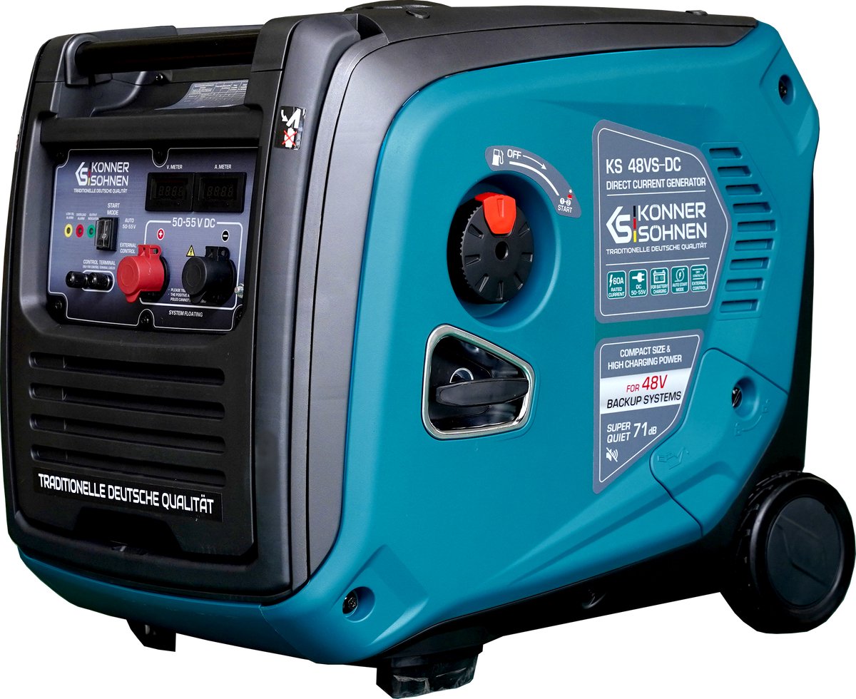Gelijkstroomgenerator Könner & Söhnen KS 48VS-DC - 50-55V - 60A - geluidsdicht