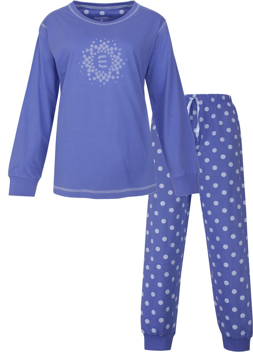 Irresistible Dames Pyjama - Lange Mouwen - Blauw - Maat 3XL