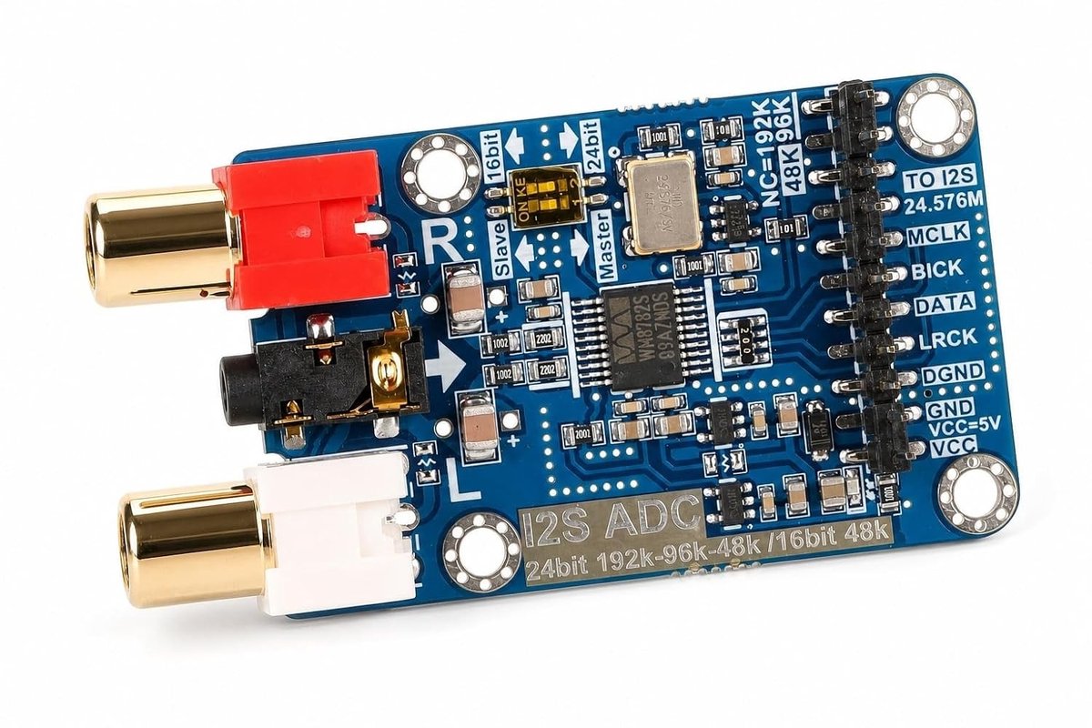 Capture card 4k - Zwart - Audio Capture Module 24bit 192k I2S ADC Decoder - Voor Ontwikkelaars