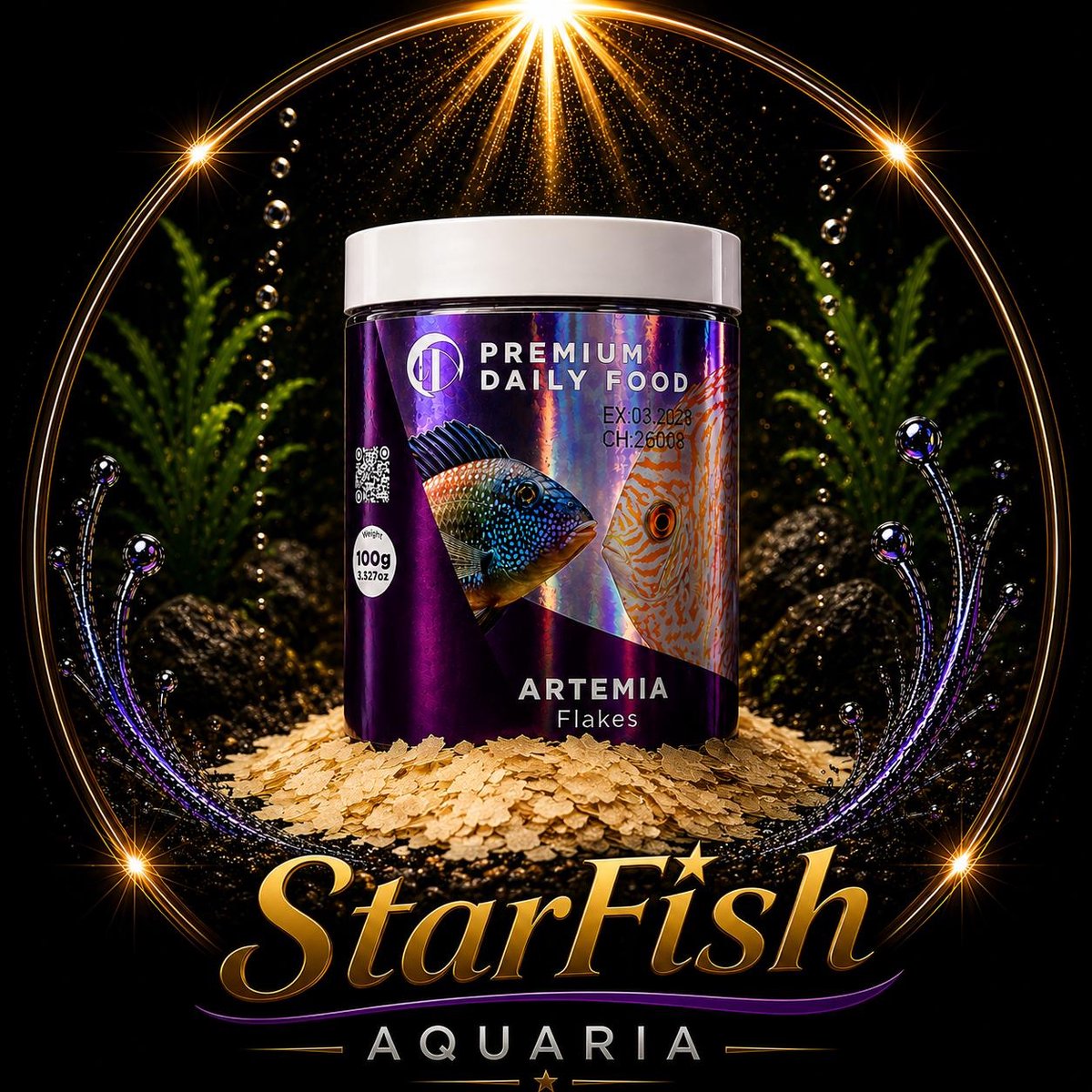 Premium Daily Food - Artemia Flakes 100 gram