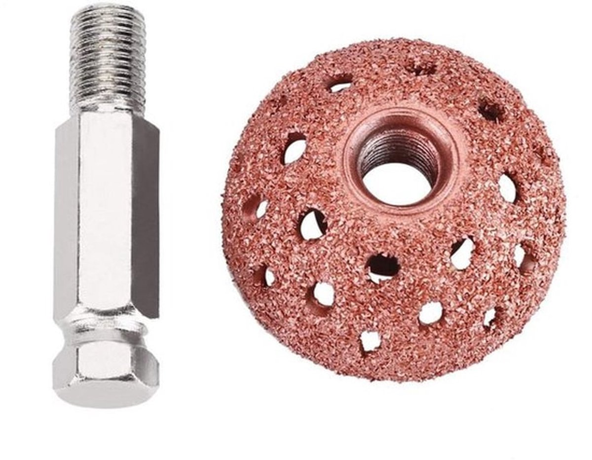 - Bandenpolijsting - Bandenreparatieslijpkop - Slijtvast - 38 Mm - Grofkorrelige Polijstschijf - Voor bandenreparatie - Wolfraamlegering