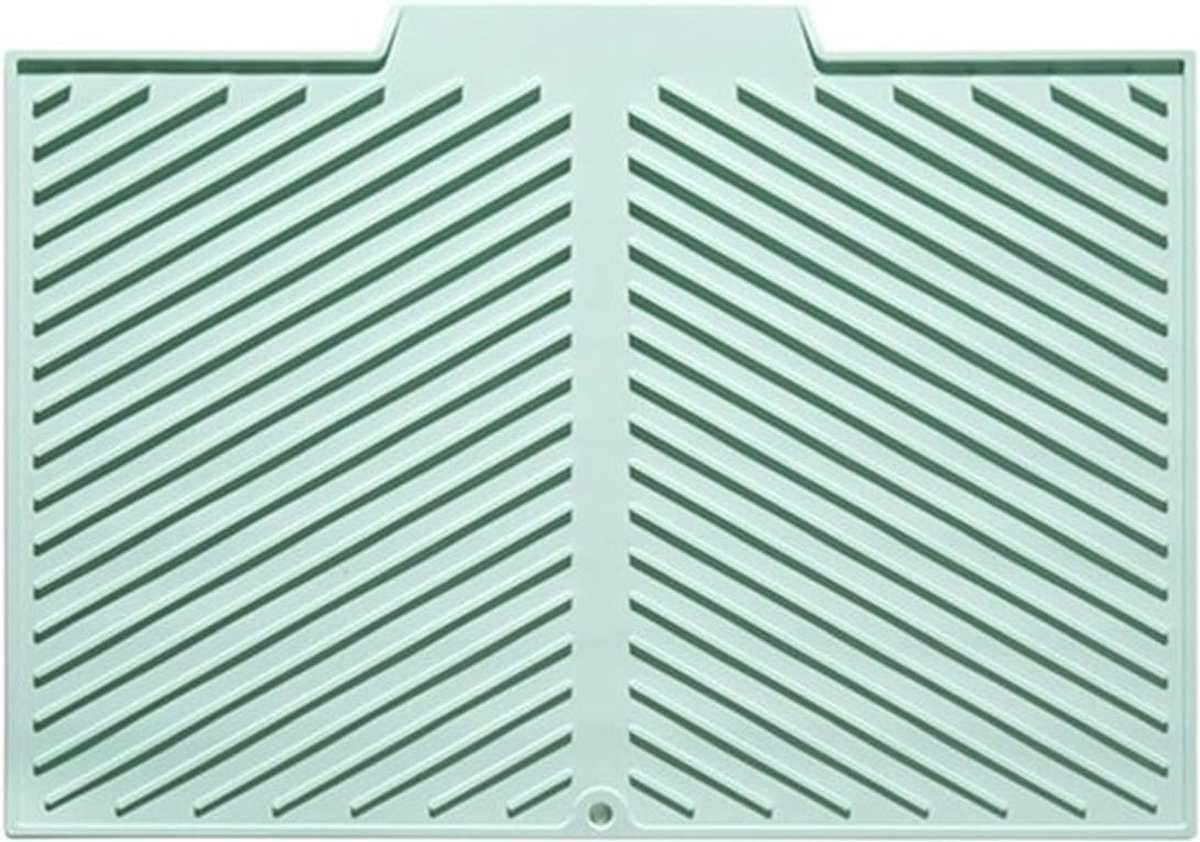 Hittebestendige afdruipmat, siliconen afdruipmat voor de afwas, geschikt voor aanrechtbladen, hittebestendig en isolerend, antislip snijplankbeschermer, sneldrogend, schimmelwerend en geurwerend, vaatwasmachinebestendig, milieuvriendelijk.