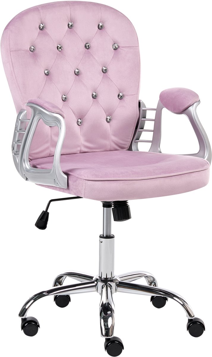 PRINCESS - Bureaustoel - Lichtviolet - Fluweel