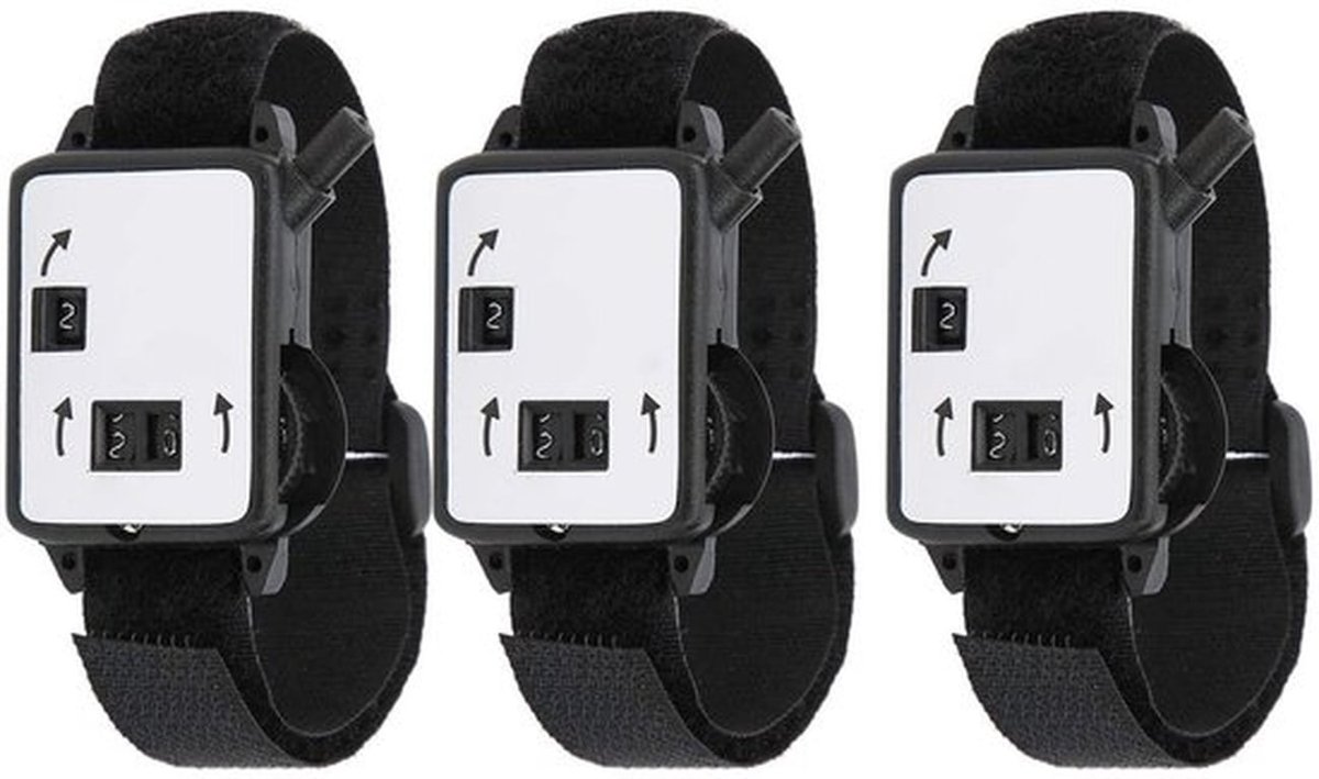 Scoreteller Compact - Golf Score Counter - Handmatige Meetklok - Horlogetype - Kunststof - 36x28x8.5mm - Golfscorebord