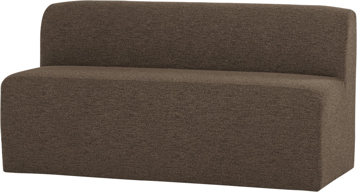 WOOOD Mojo Base Eetbank 164 cm Rugleuning - Bouclé - Bruin - 83x164x76