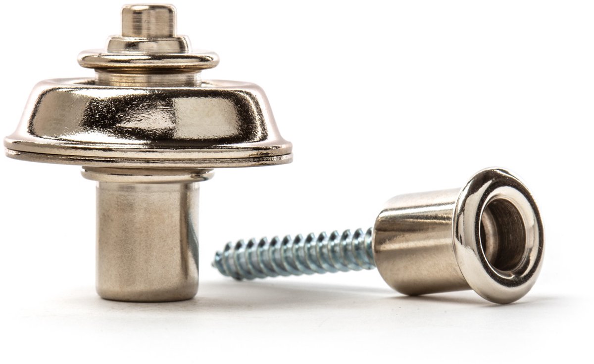 Jim Dunlop StrapLok - Straplock Set - Straploks - Nikkel
