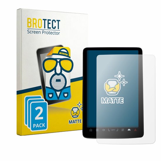 BROTECT matte screenprotector, 2 stuks, voor Volvo EX30 12.3-inch display.