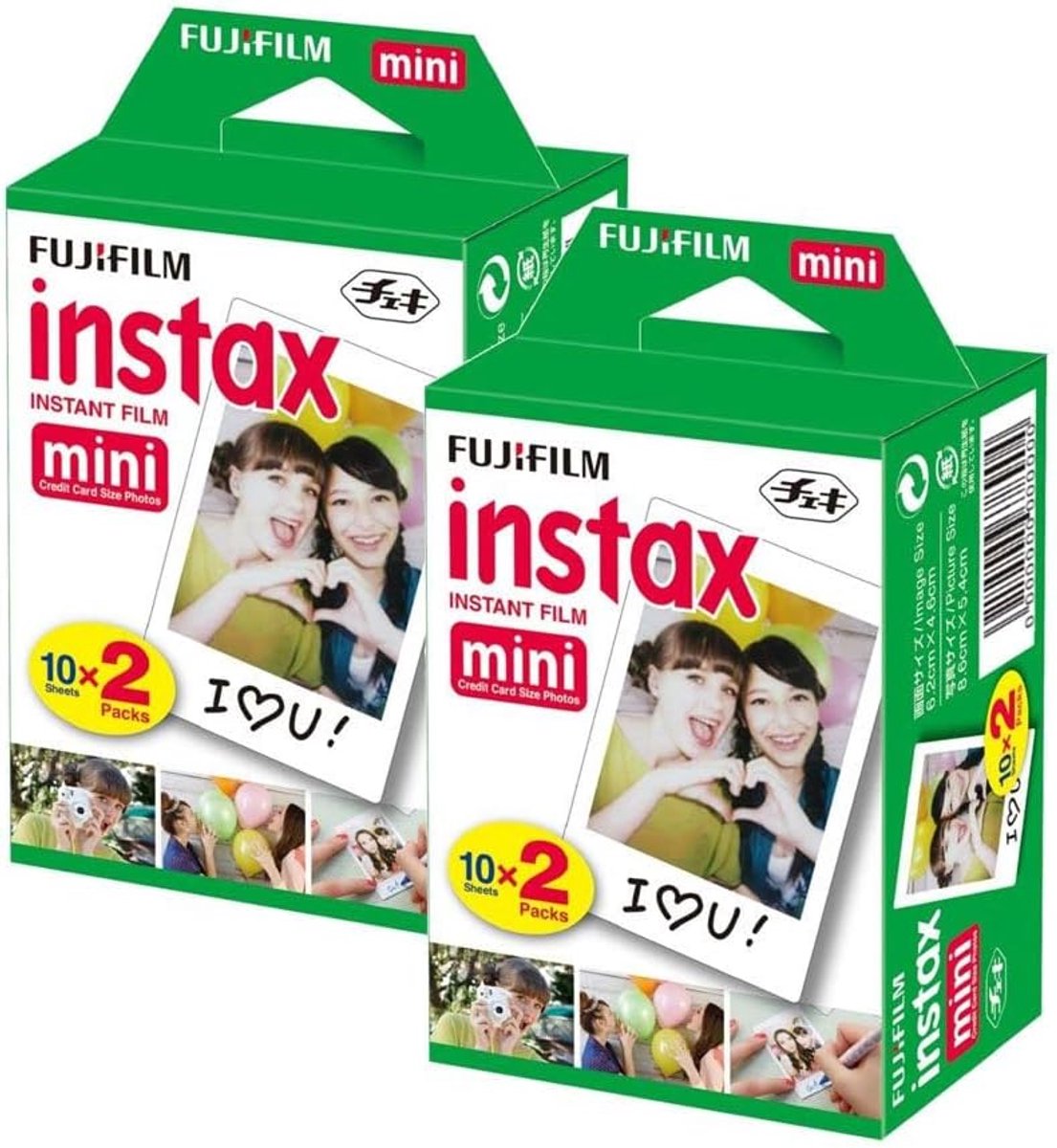 SnelShoppen - Instax Mini Film Multi Pack (40 Shots) voor Mini 8-9 & Alle Fuji Mini Camera's - Directe Foto's, Perfect voor Feesten, Evenementen en He