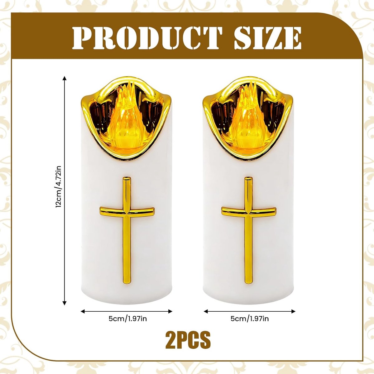 SnelShoppen - Outdoor LED Grave Lights - 2 LED Grave Kaarsen - Herdenkingslicht - Batterij-Aangedreven - Herbruikbare Begraafplaats Kaars - Vlam Kaars