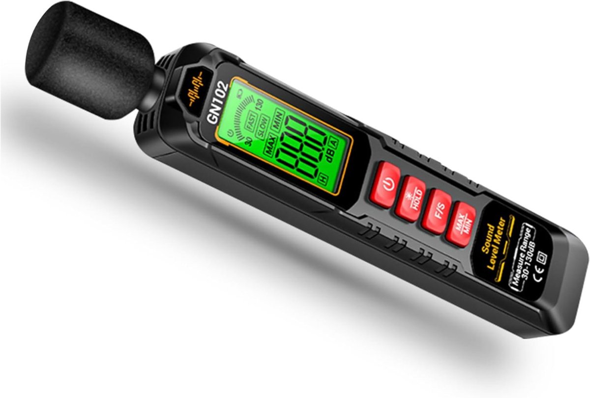 CLGP® Professionele Decibelmeter - DB Meter - Geluidsmeter Inclusief Batterijen