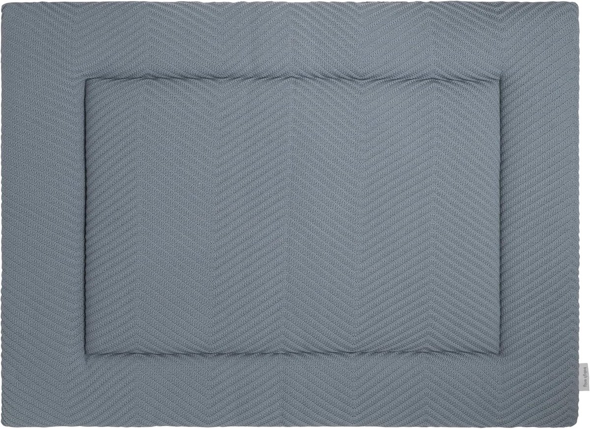 SnelShoppen - Boxkleed Baby - Luxe Boxkleed Grace - Extra Dikke Vulling - Nordic Blue - 75x95 cm - Modern & Comfortabel - Perfect voor Babykamer