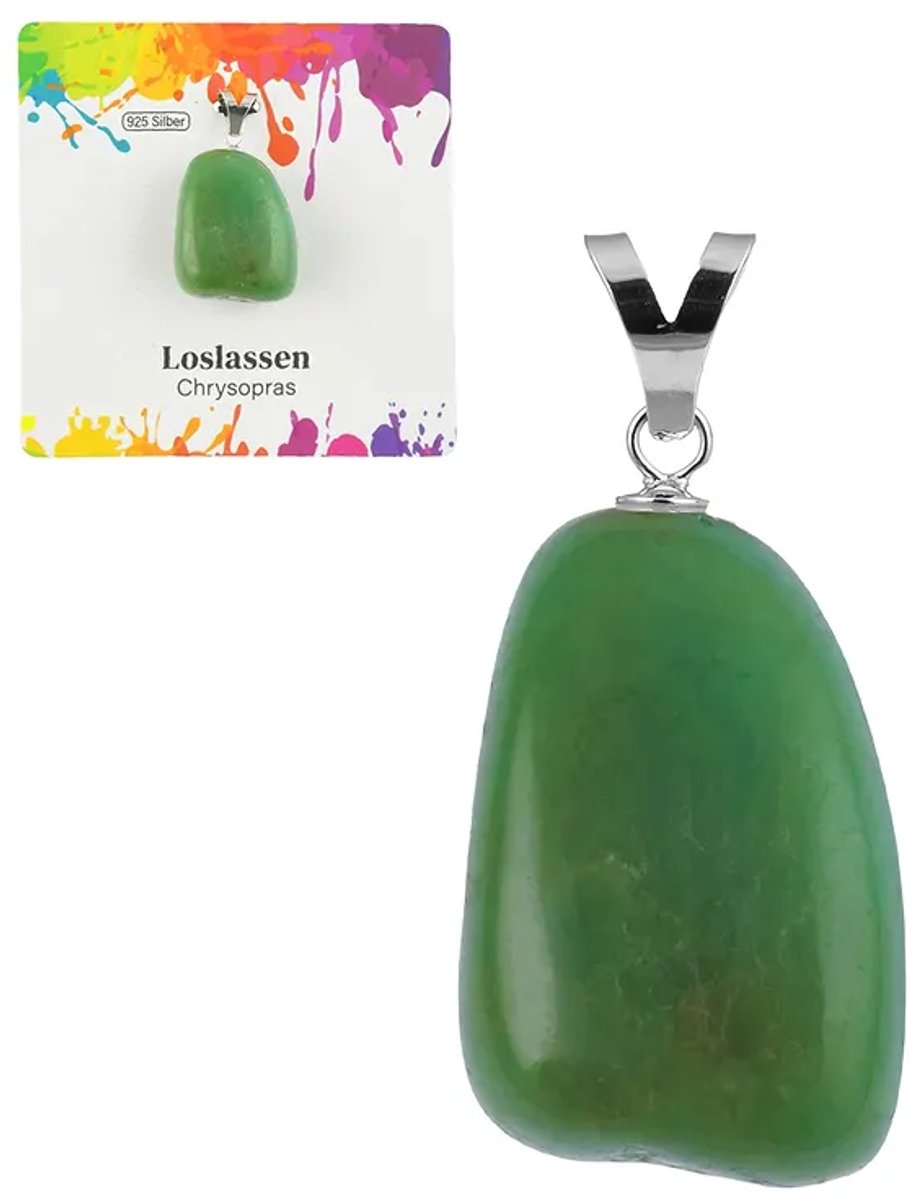 Hanger Chrysopraas groot