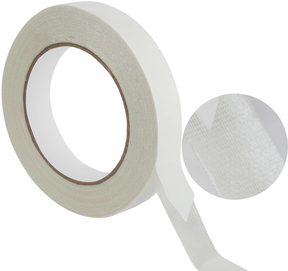 SnelShoppen - 2cm x 20m Dubbelzijdige Textieltape, Sterke en Duurzame Lijmtape voor Gordijnen, Kleding, Vloerkleden en Muren, Pantalon Hem Zonder Warm