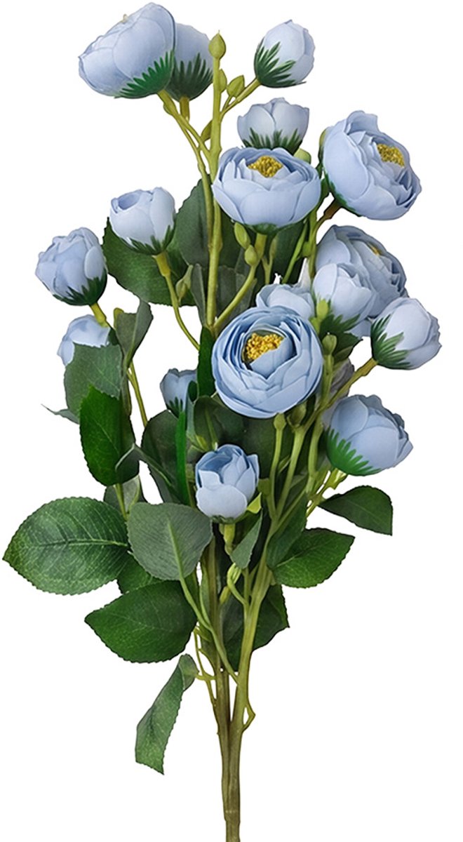 Clayre & Eef Kunstbloem Blauw Kunststof