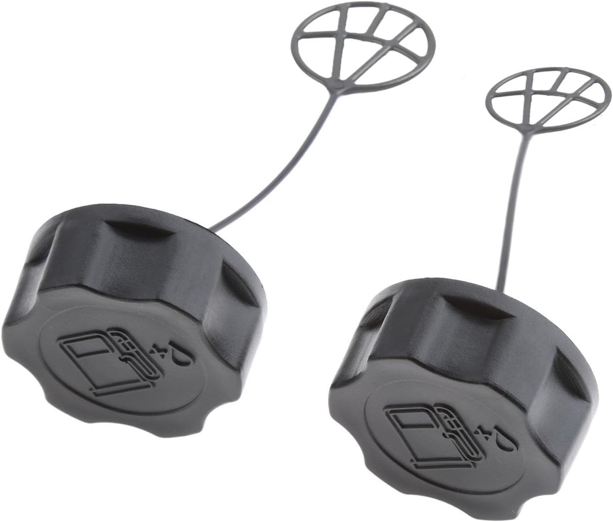 SnelShoppen - Tank Cover Set van 2 voor Bosmaaier, Grasmaaier 33CC, 43CC, 52CC, CG330, CG430 - Sterke Plastic Bescherming - 3.8 cm Binnenmaat - Tuinac