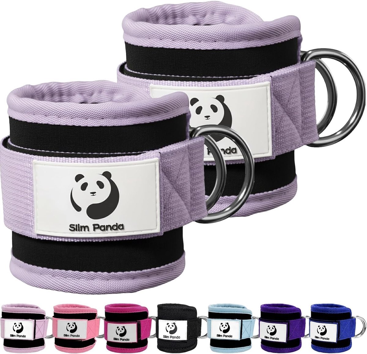 SnelShoppen - Fitness Voetlussen Set - 1 Paar Verstelbare Enkelbanden met Dubbele D-ringen - Neopreen Steun voor Comfortabel Sporten - Ideaal voor Thu