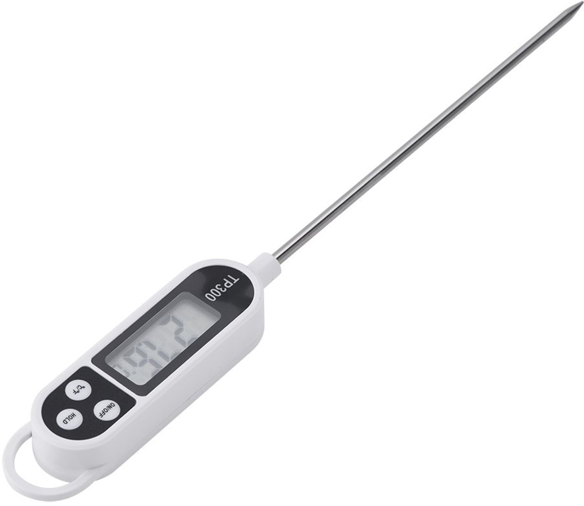 SnelShoppen - Digitale Voedsel Thermometer Vlees Sonde BBQ - Elektronische Huishoudelijke Kookmeter voor Vlees, Melk, Keuken, BBQ, Camping - Accuraat,
