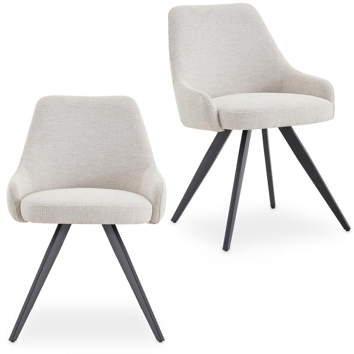 Eetkamerstoelen VIGO, set van 2 – Lichtgrijs