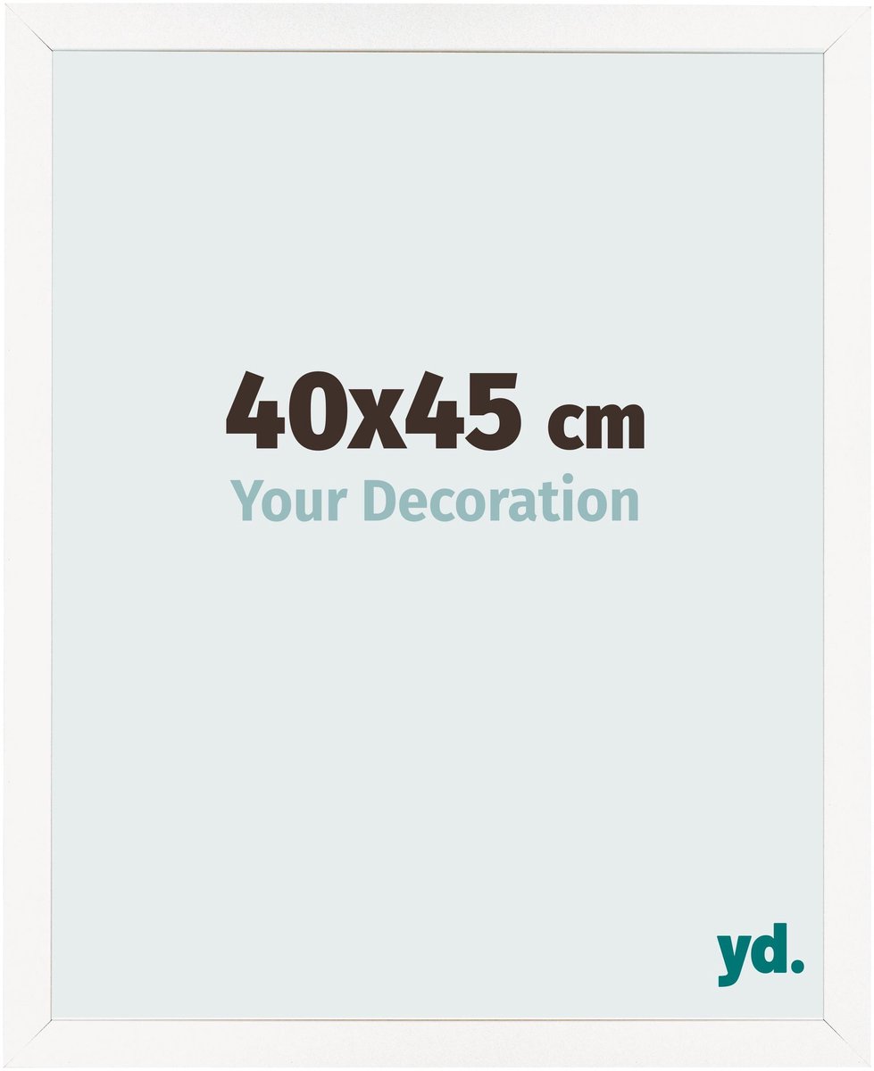 Your Decoration - Fotolijst 40x45 cm - MDF - Wit Hoogglans - Bologna