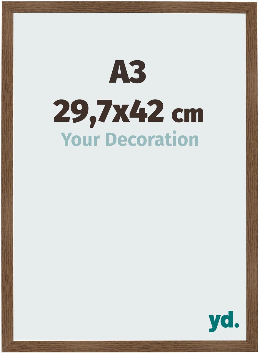Your Decoration - Fotolijst A3 29,7x42 cm - MDF - Eiken Rustiek - Bologna