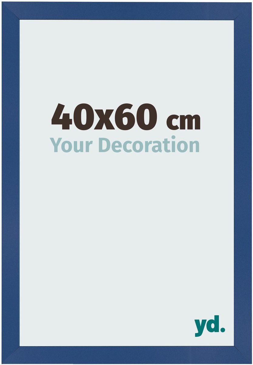 Your Decoration - Fotolijst 40x60 cm - MDF - Donkerblauw - Bologna