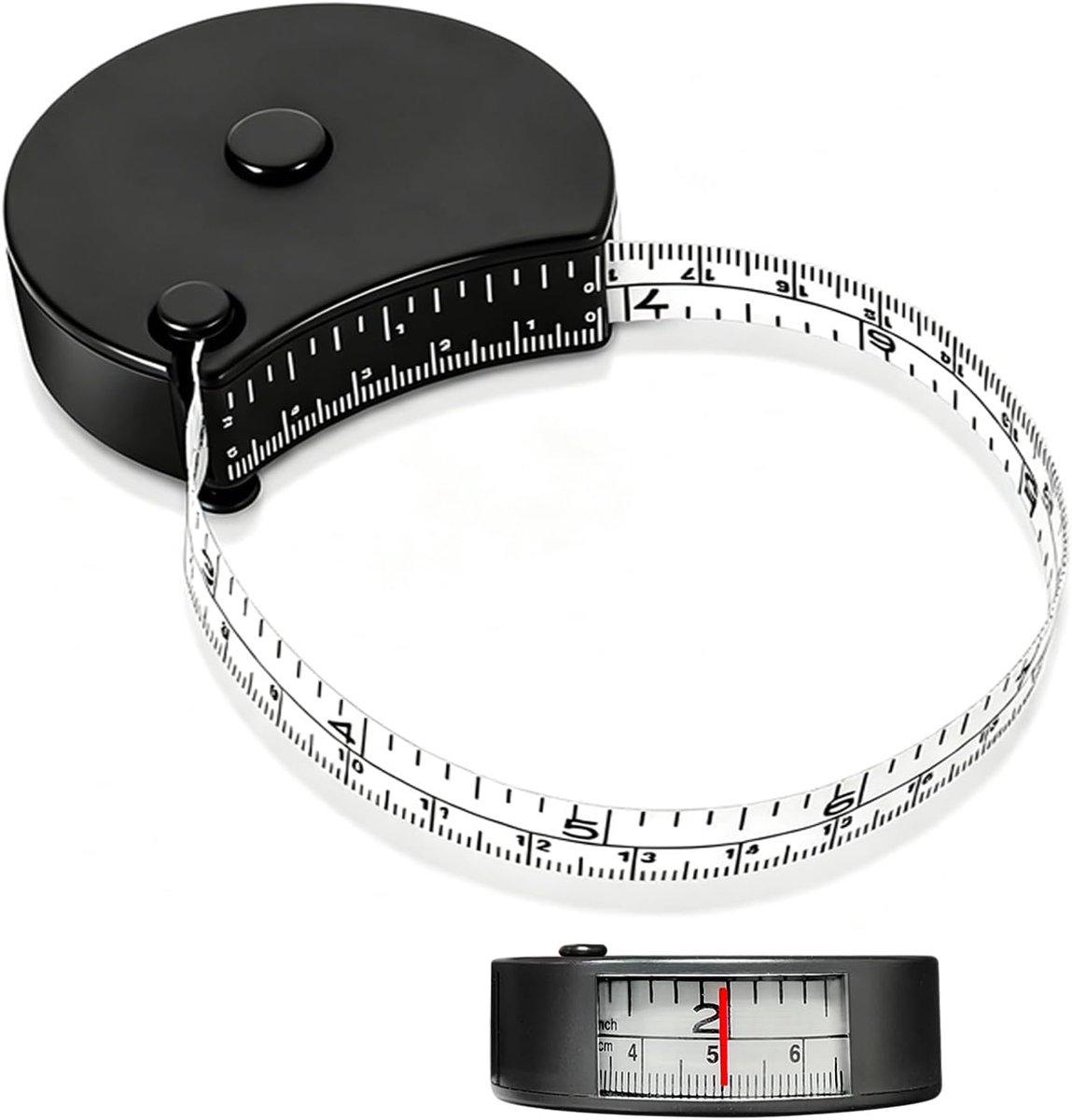 SnelShoppen - Retractable Body Tape Measure - Compact Meetlint voor Lichaamsmetingen, Ideaal voor Taille, Armen, Gewichtverlies en Fitness Tracking me