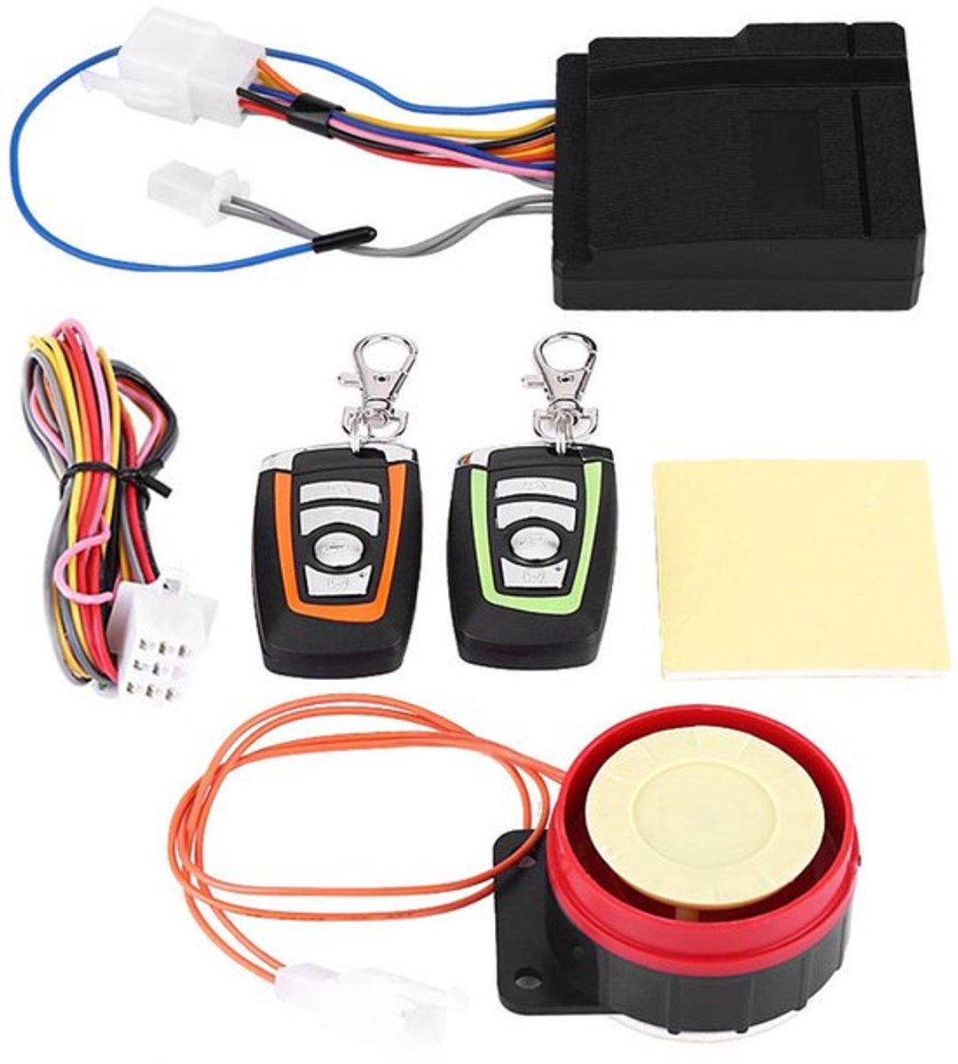 Motorfiets Anti diefstal Alarm Beveiligingssysteem, Motorfiets Anti diefstal Alarmsysteem Afstandsbediening, Waterdichte Beveiliging Fietsen Fiets Alarm (125dB)
